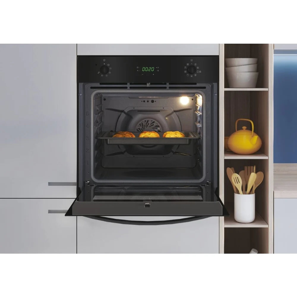 Candy FIDCB676 - Candy Idea FIDCB676 65L Pyrolytic Electric Fan Black Built In Single Oven - 65L Capacity - A Energy Rating - Image 3