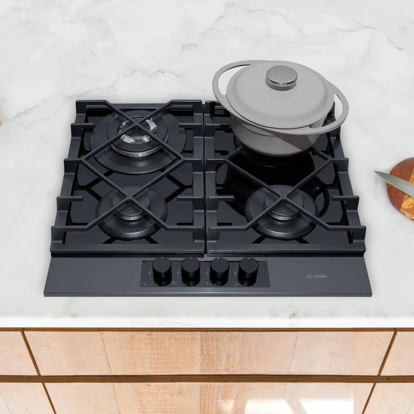 Caple C886G - Black 4 Zone Gas Hob - Image 2