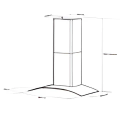 Caple CGC911SS - Stainless Steel 90cm Wall Chimney Cooker Hood - 456m³/h - C Energy - Image 5