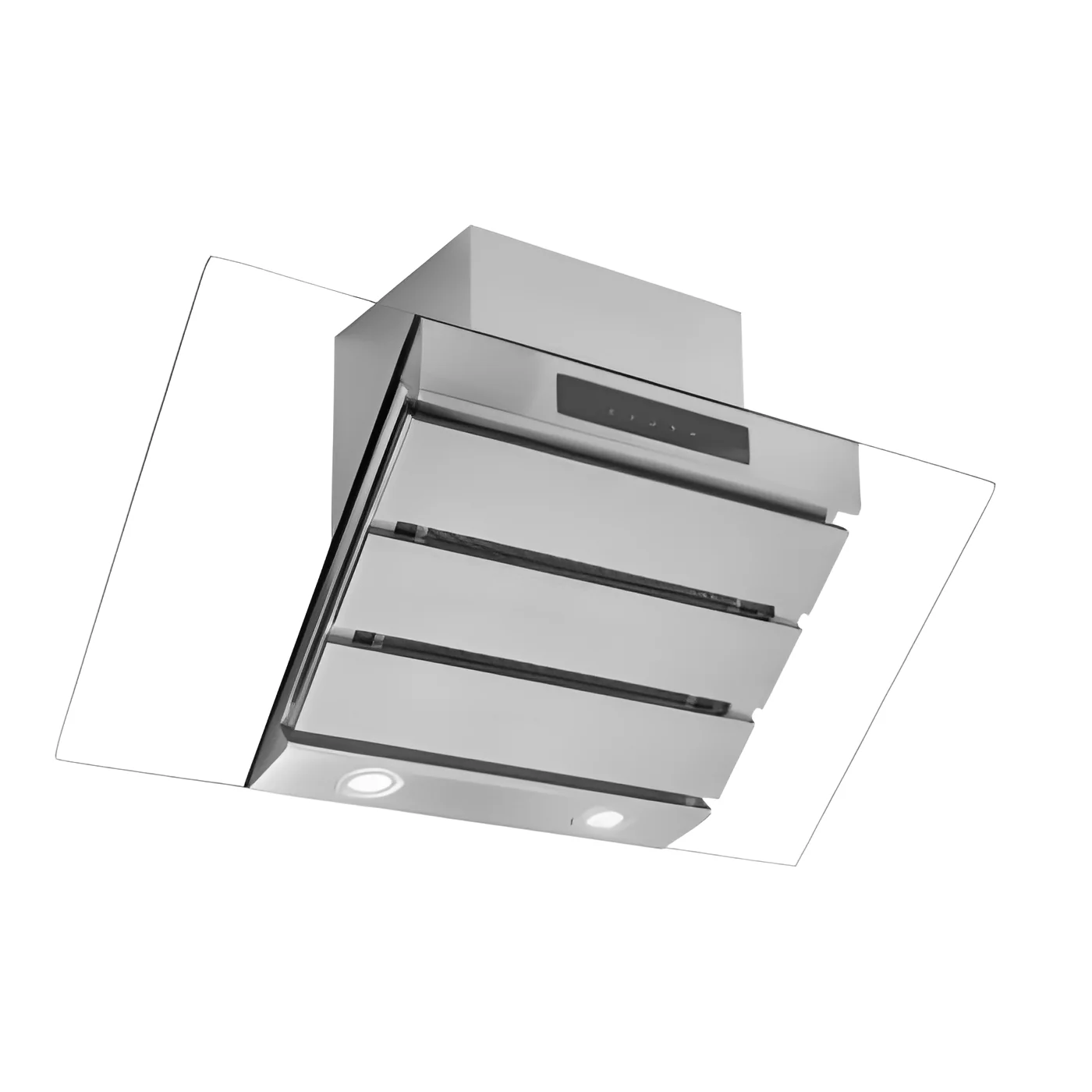 Caple PLASFGC920 - Stainless Steel 89.5cm Chimney Extractor Hood - 580m³/h - D Energy - Image 4