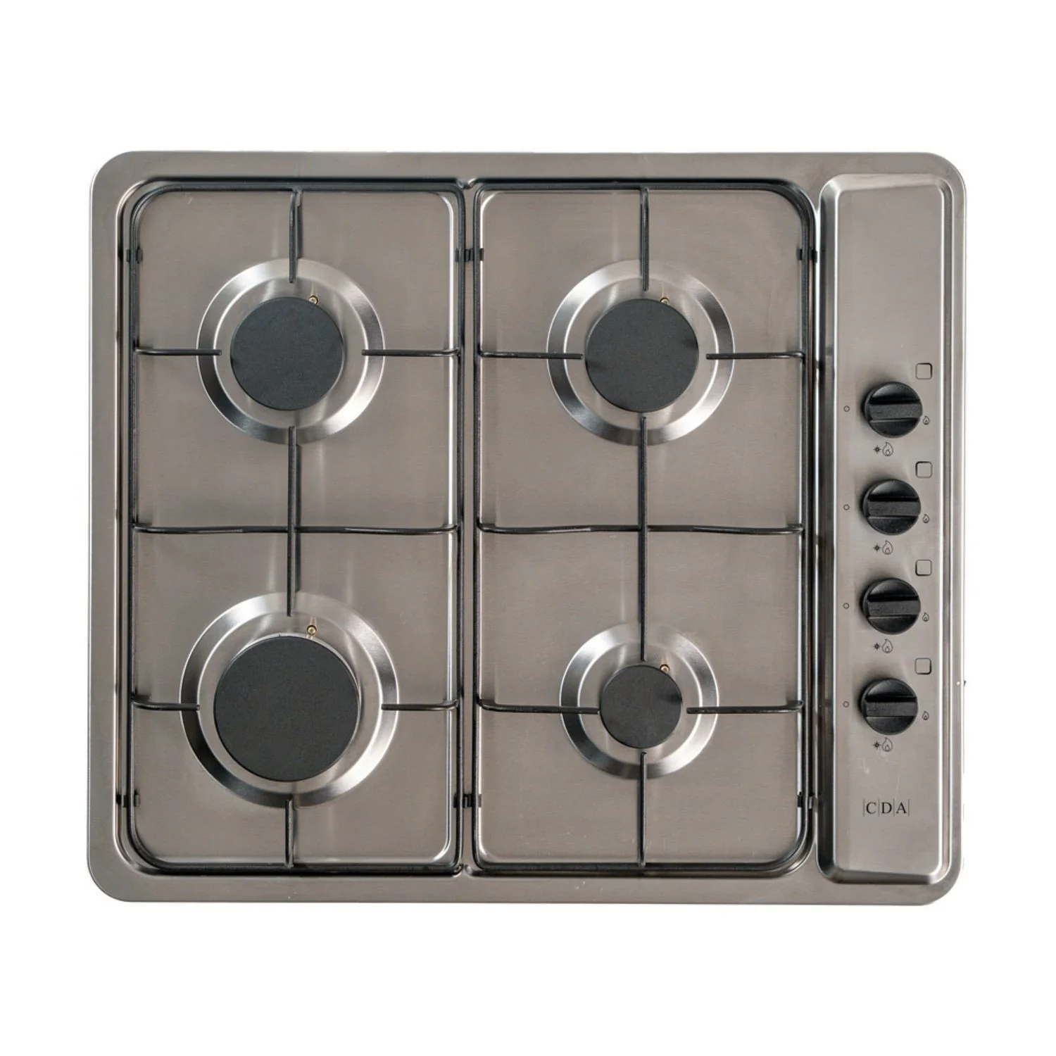 CDA SCG060SS - Stainless Steel 60cm Gas Hob - 4 Cooking Zones