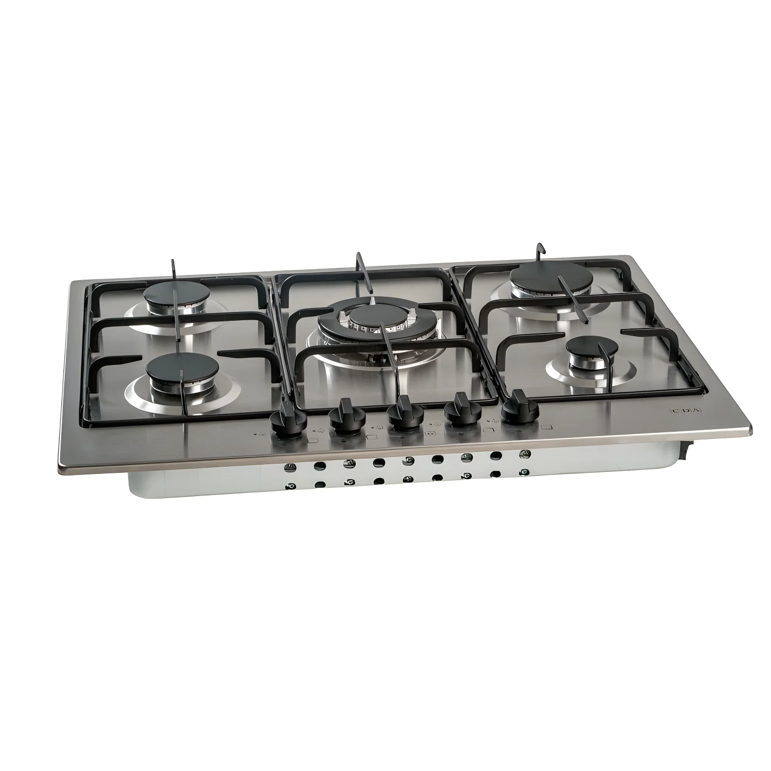 CDA SCG070SS - Stainless Steel 70cm Gas Hob - 5 Burners with Triple Wok Burner - Image 2