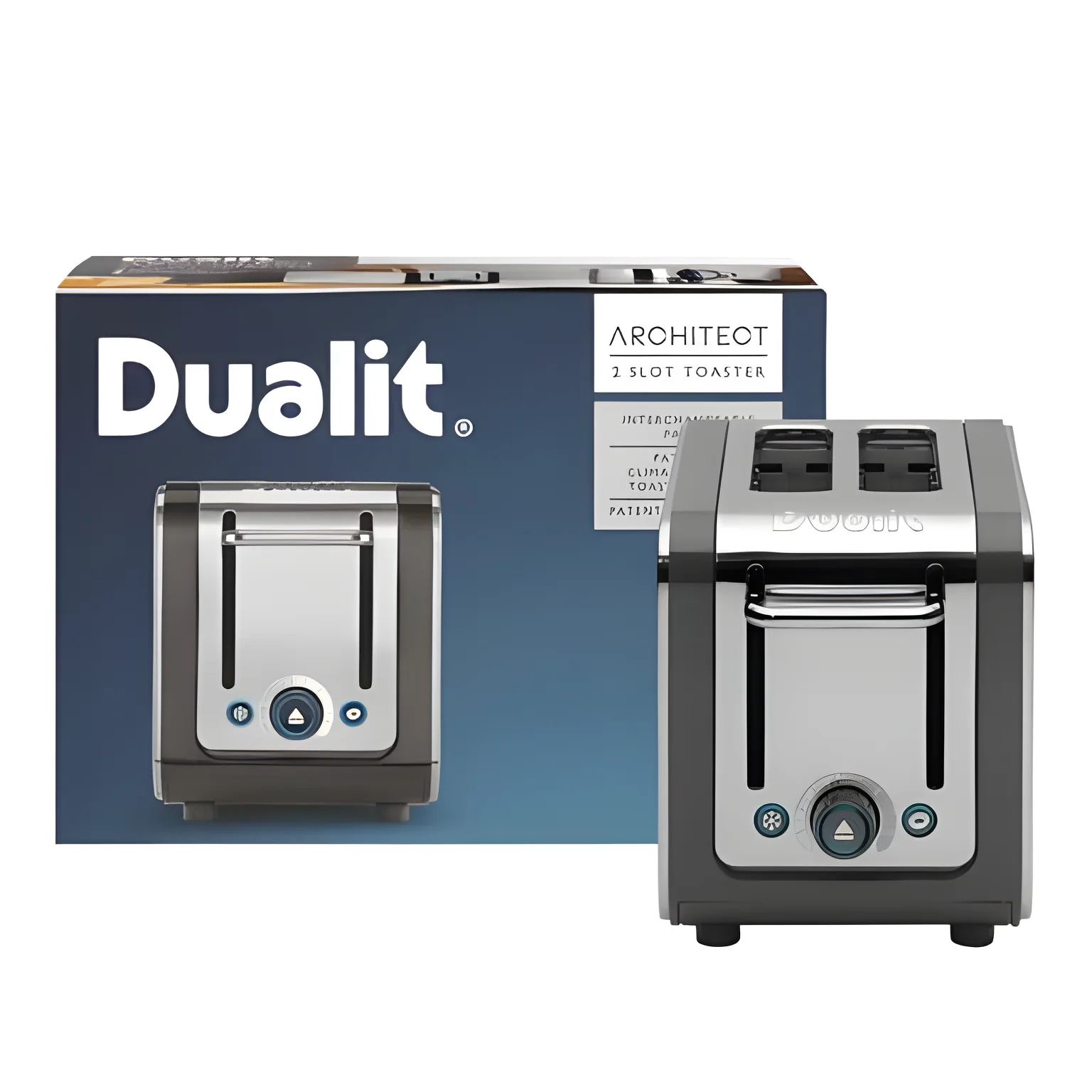 Dualit DA2526 - Grey 2 Slice Toaster - Peek & Pop® - 1200W - Image 3