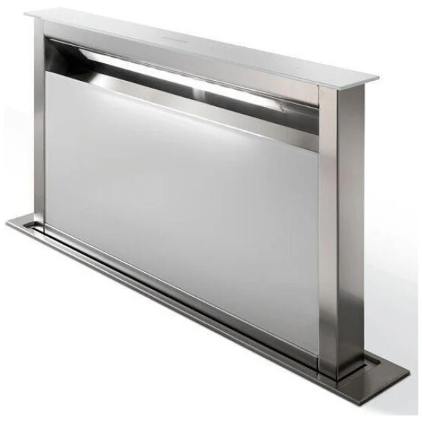 Faber Fabula Plus EV8+ WH A90- White Glass/Stainless Steel 90cm Extractor Hood - A Energy