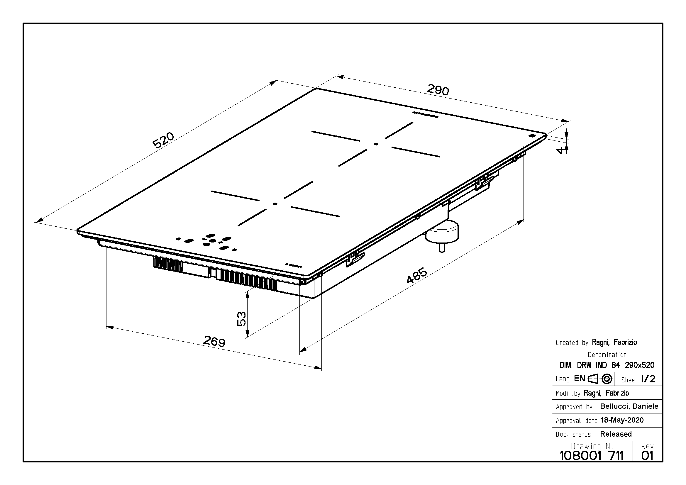 Faber FBH 32 - Black Induction Hob - 2 Zones - Energy Rating Unknown - Image 2