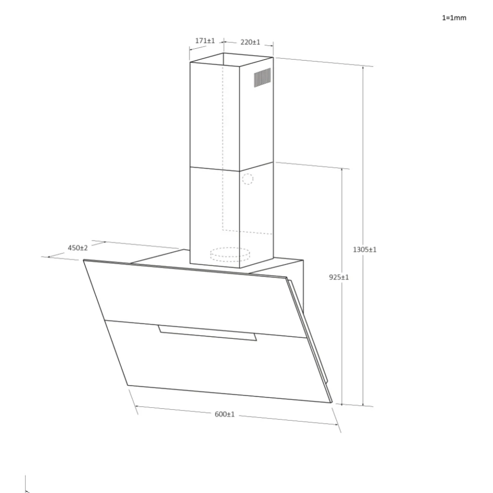 Haier HADG6CBS4BWIFI - Black 60cm Wall Mounted Cooker Hood - WiFi Enabled - A++ Energy - Image 3