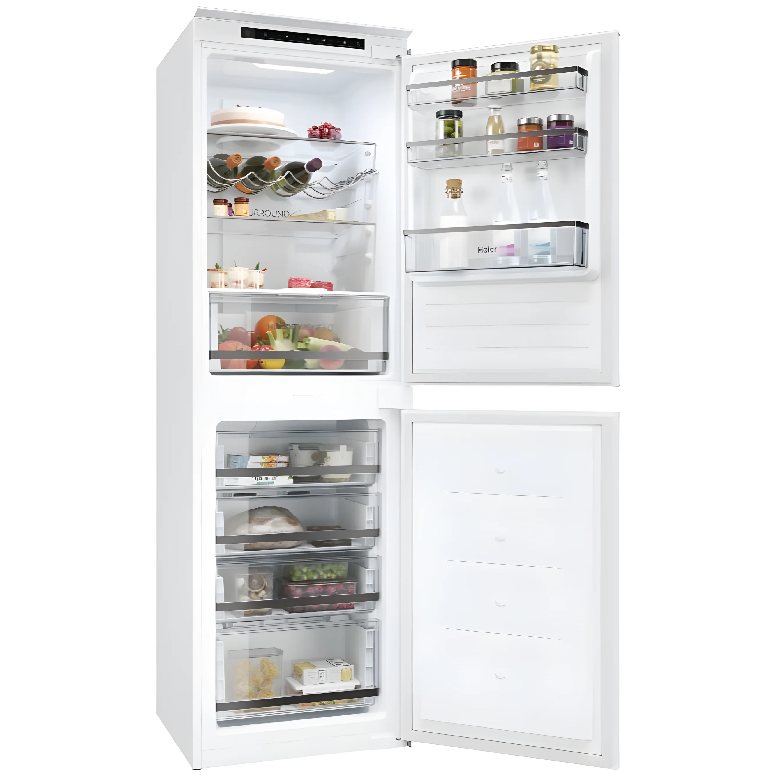 Haier HB50T618FMK - Integrated 50/50 Frost Free Fridge Freezer - E energy - Image 3