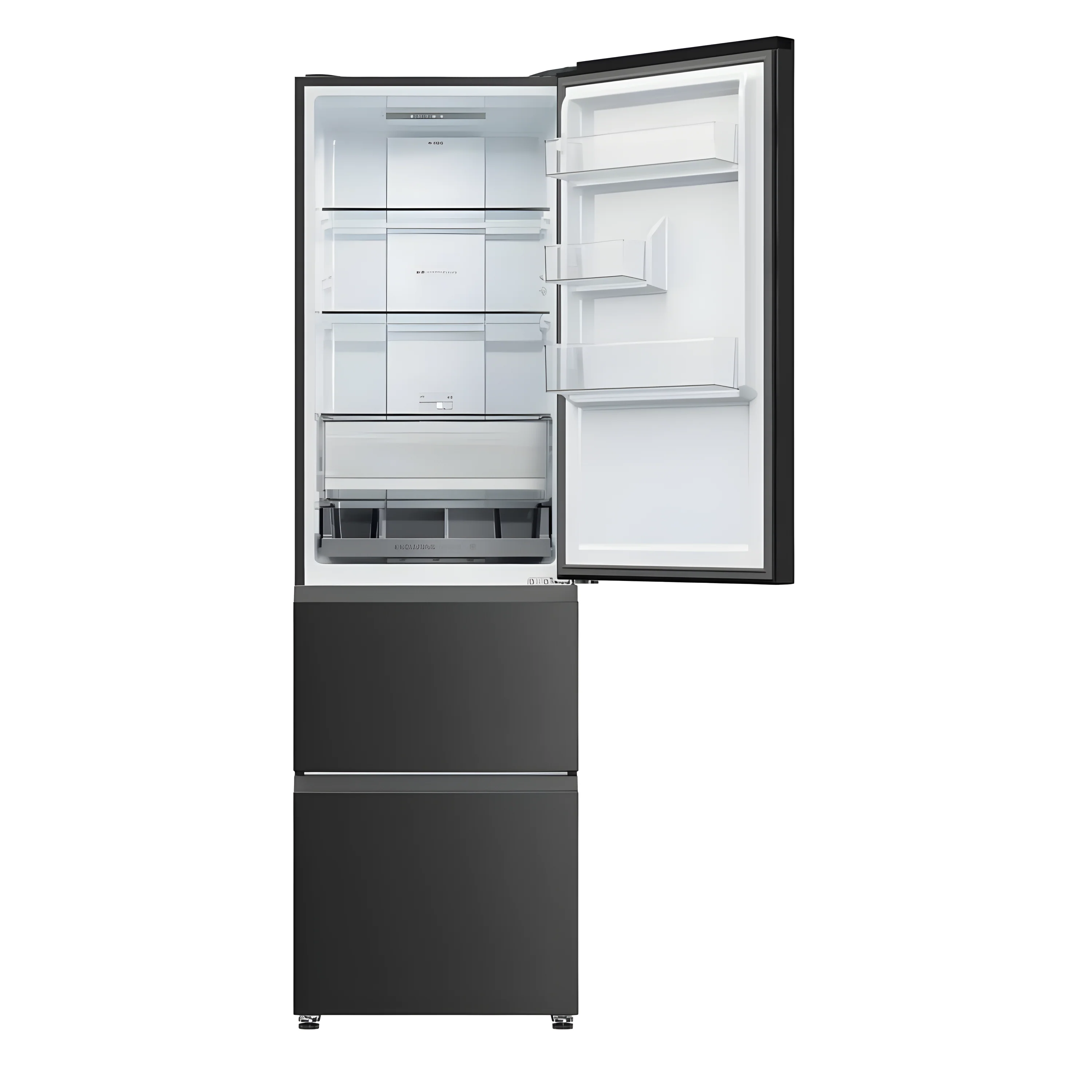 Haier HTR3518ENMTK - Black Fridge Freezer - 303L Total No Frost - Image 3
