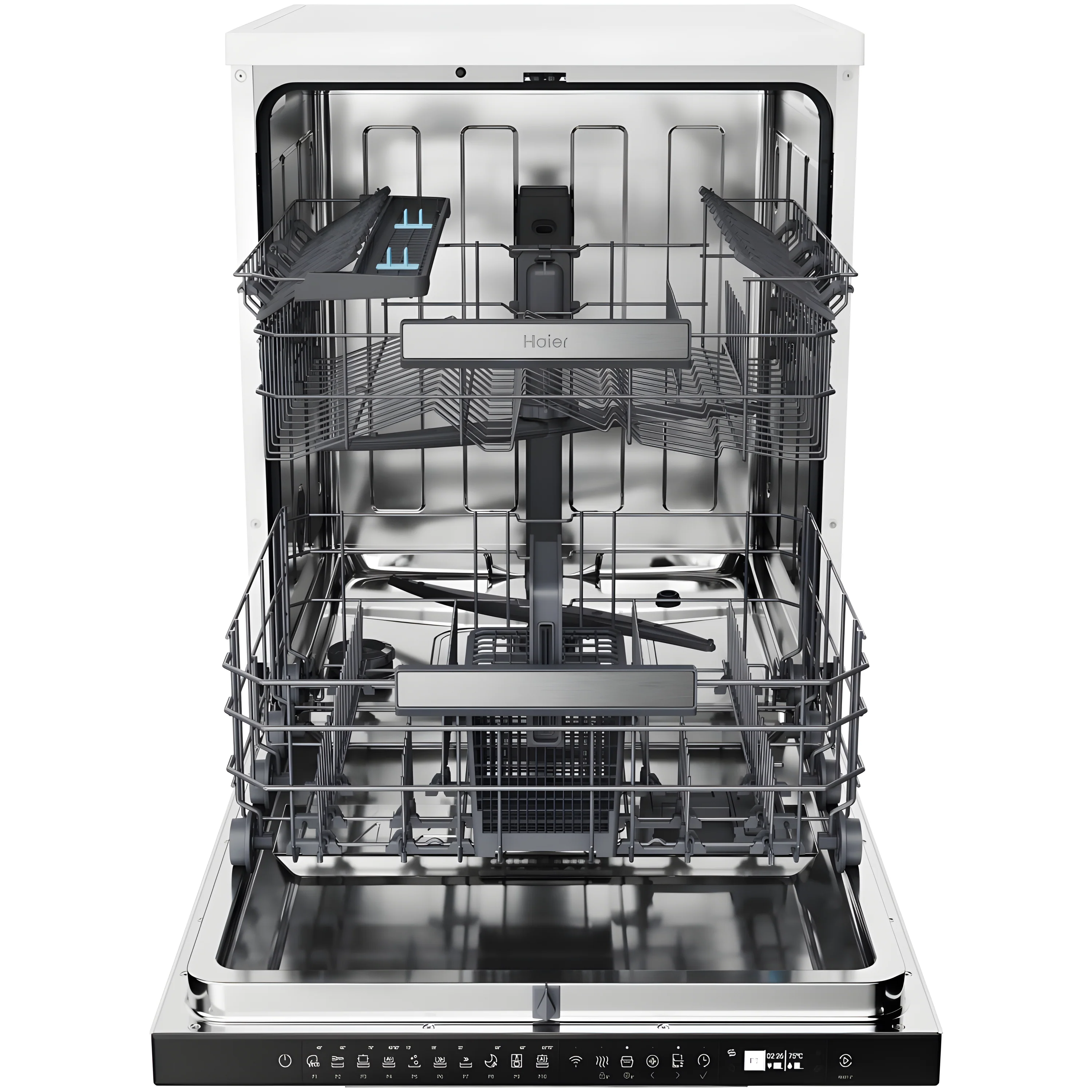 Haier XF 5C7M0W-80 - White Dishwasher - 15 Place Settings - C Energy Rated - Image 5