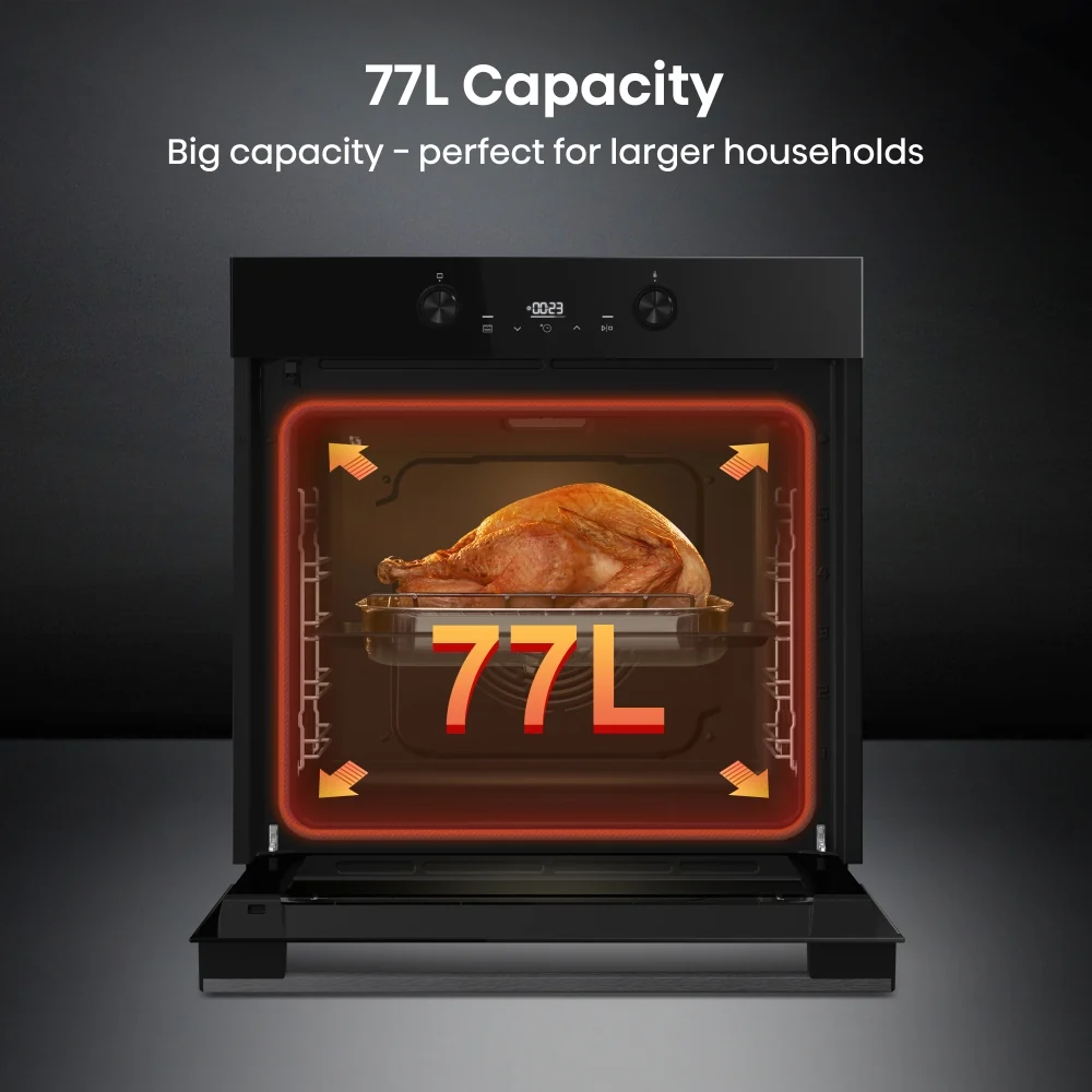 Hisense BI64221PDBG - Black Built-In Single Oven - 77L - A+ Energy - Image 3