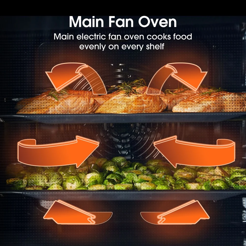 Hisense BID75211XUK - Stainless Steel Double Oven - 38/54L - A Energy Rated - Image 4