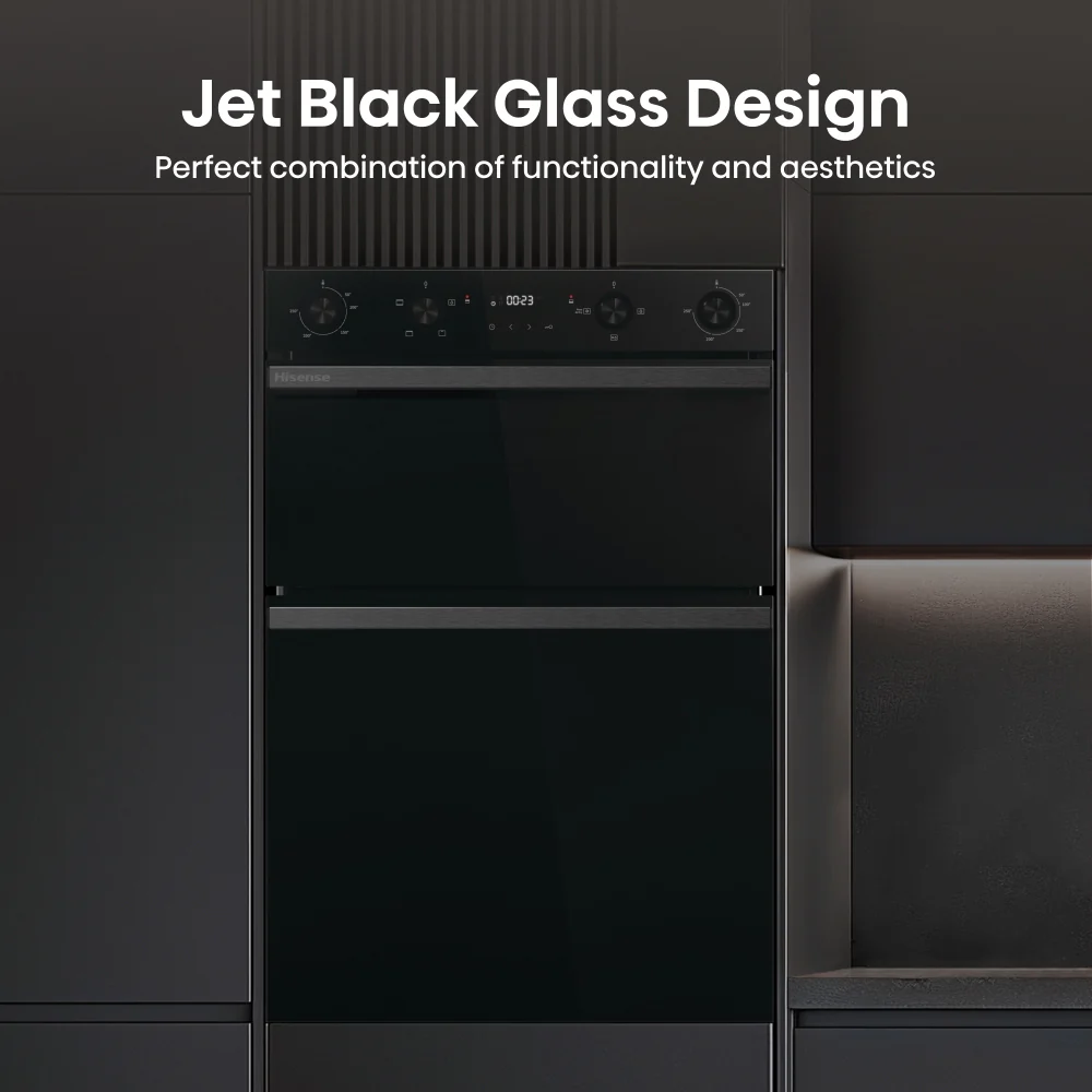 Hisense BID914221CDBG - Black Built-In Double Oven - 72L/38L - A Energy Rated - Image 4