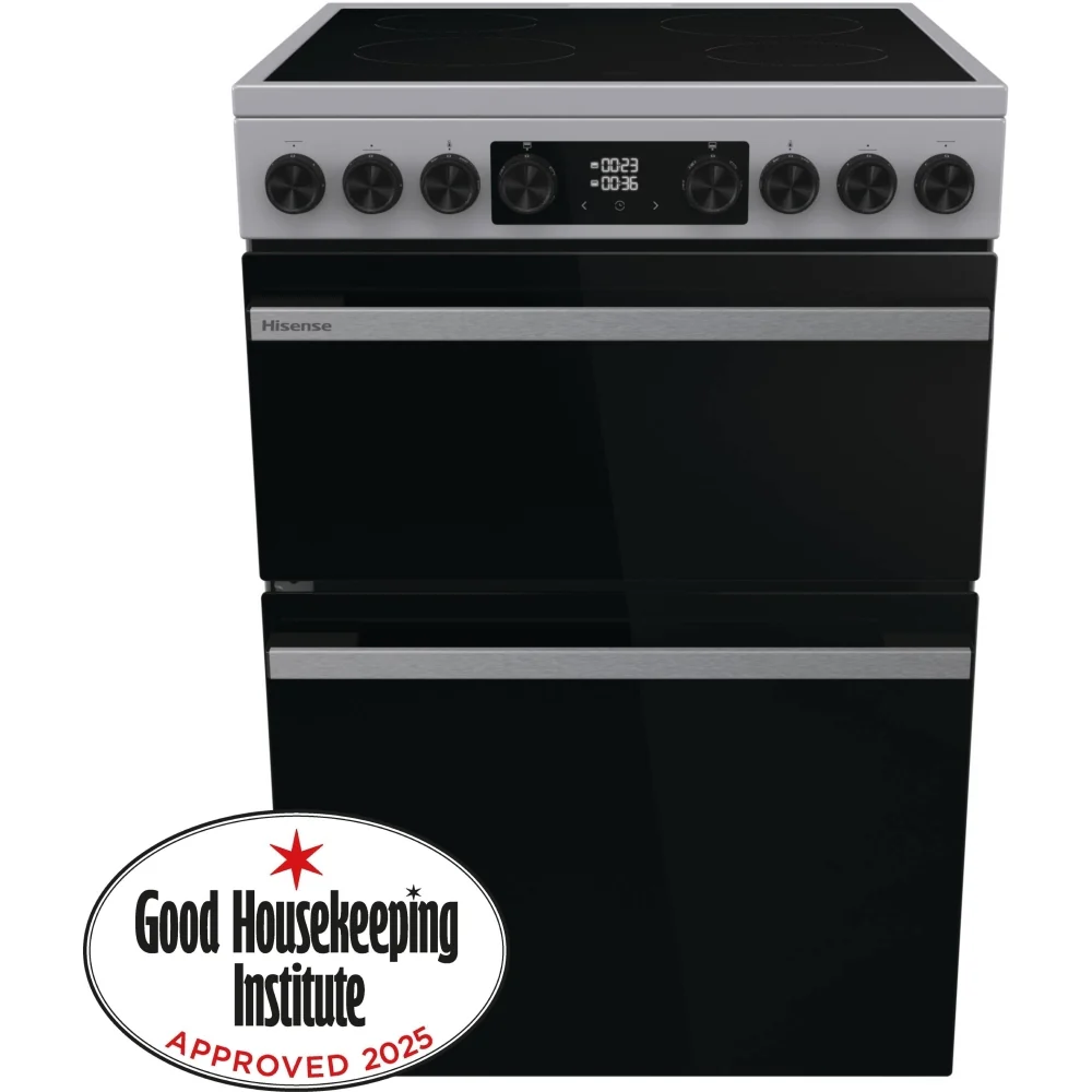 Hisense HDCEC6C20X - Stainless Steel Electric Cooker - Double Oven - A Rated - Image 2