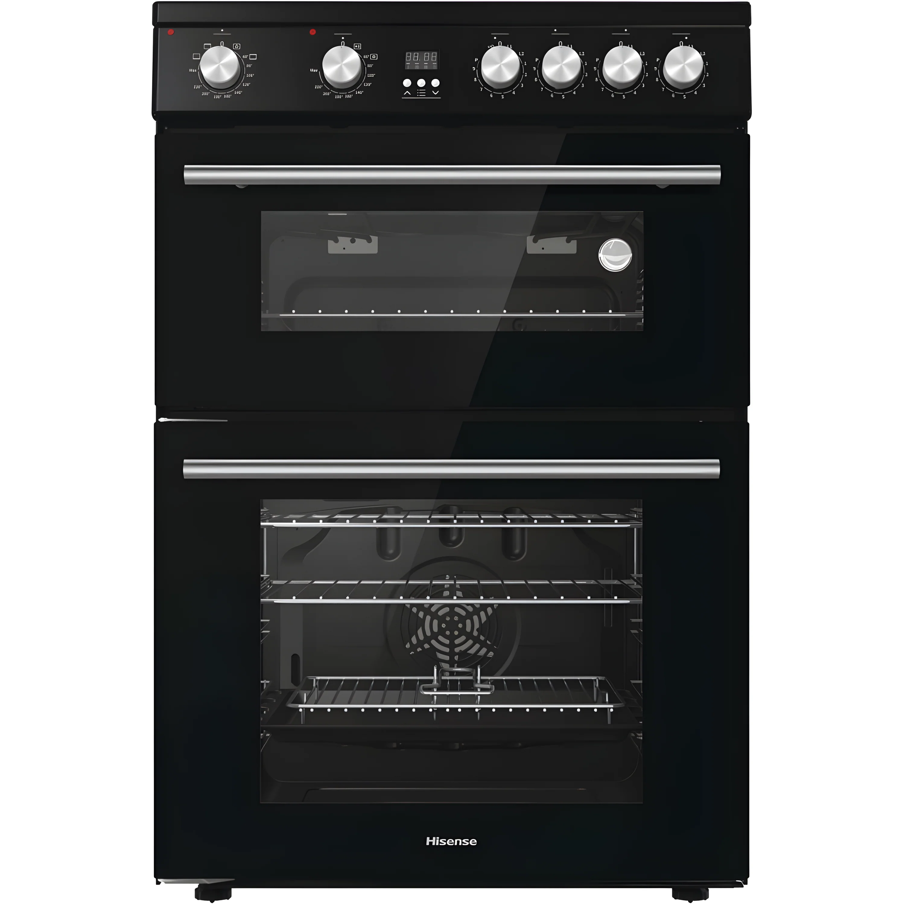 Hisense HDE3211BIBUK - Black Electric Double Oven Cooker - Induction Hob - G Energy