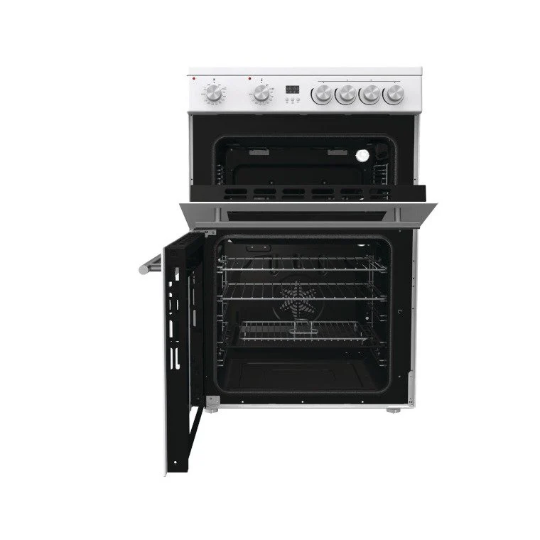 Hisense HDE3211BWUK - White Ceramic Electric Cooker - Double Oven - A+/A Energy - Image 5