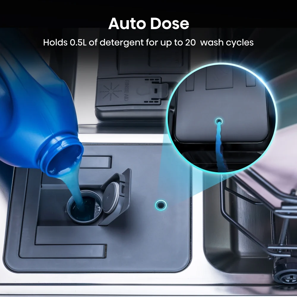 Hisense HS693C60XADUK - Stainless Steel Dishwasher - 16 Place Settings - C Energy - Image 2