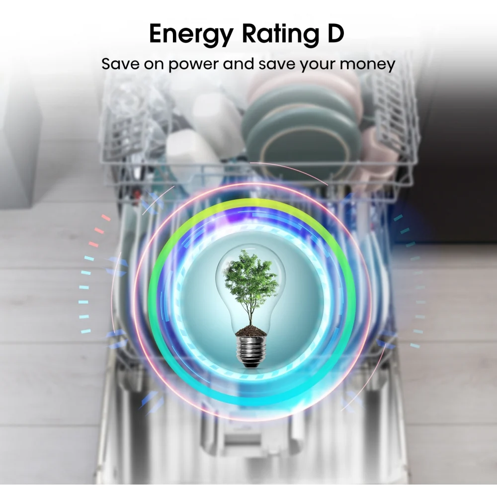 Hisense HV623D15UK - Stainless Steel Integrated Dishwasher - 14 Place Settings - D Energy - Image 3