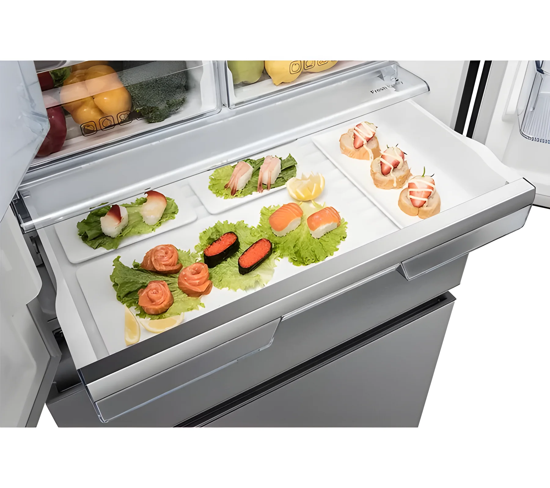Hisense RF540N4WIE - Stainless Steel American Fridge Freezer - 480L Capacity - E Energy Rating - Image 4