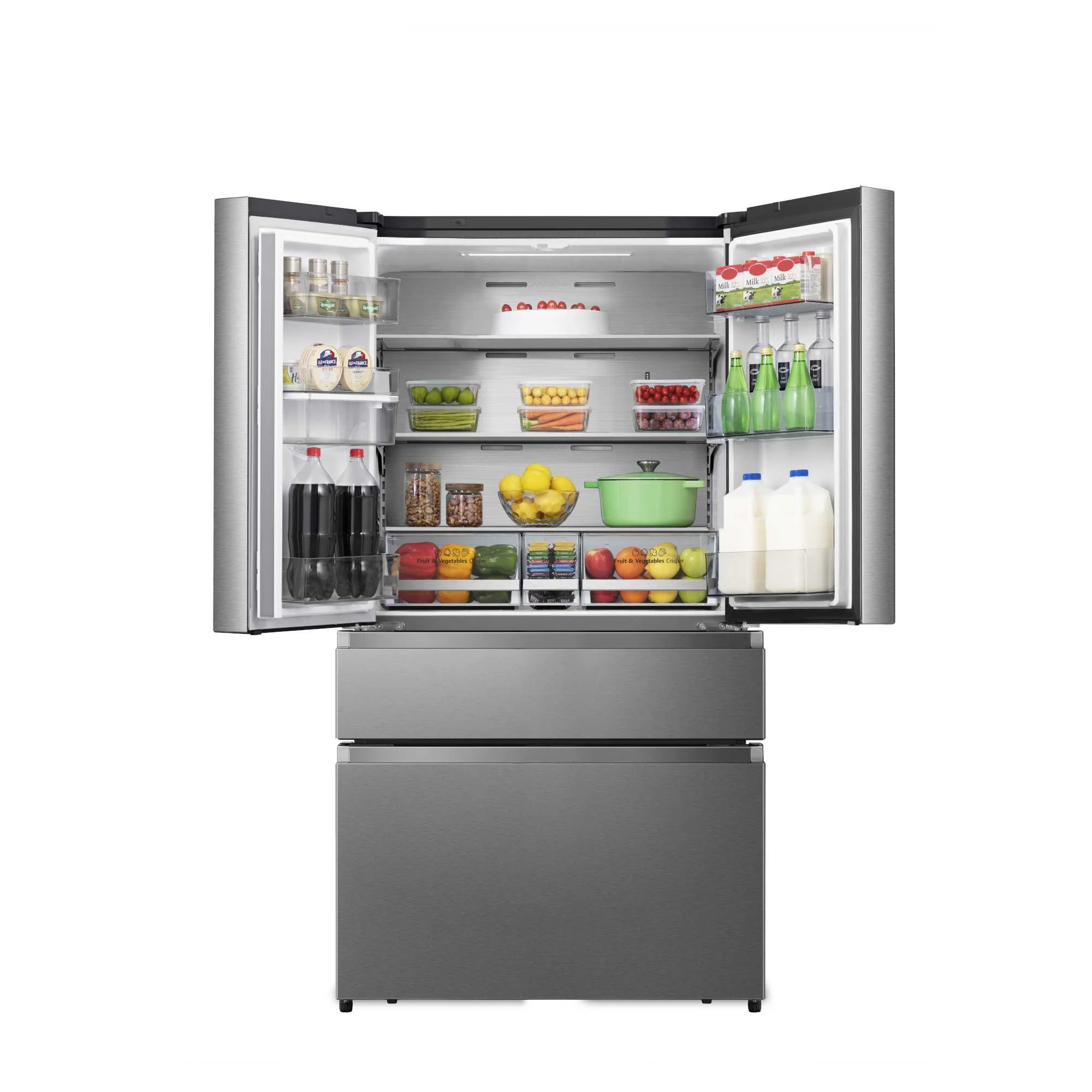 Hisense RF749N4SWSE - Stainless Steel American Fridge Freezer - 579L - E Energy - Image 4