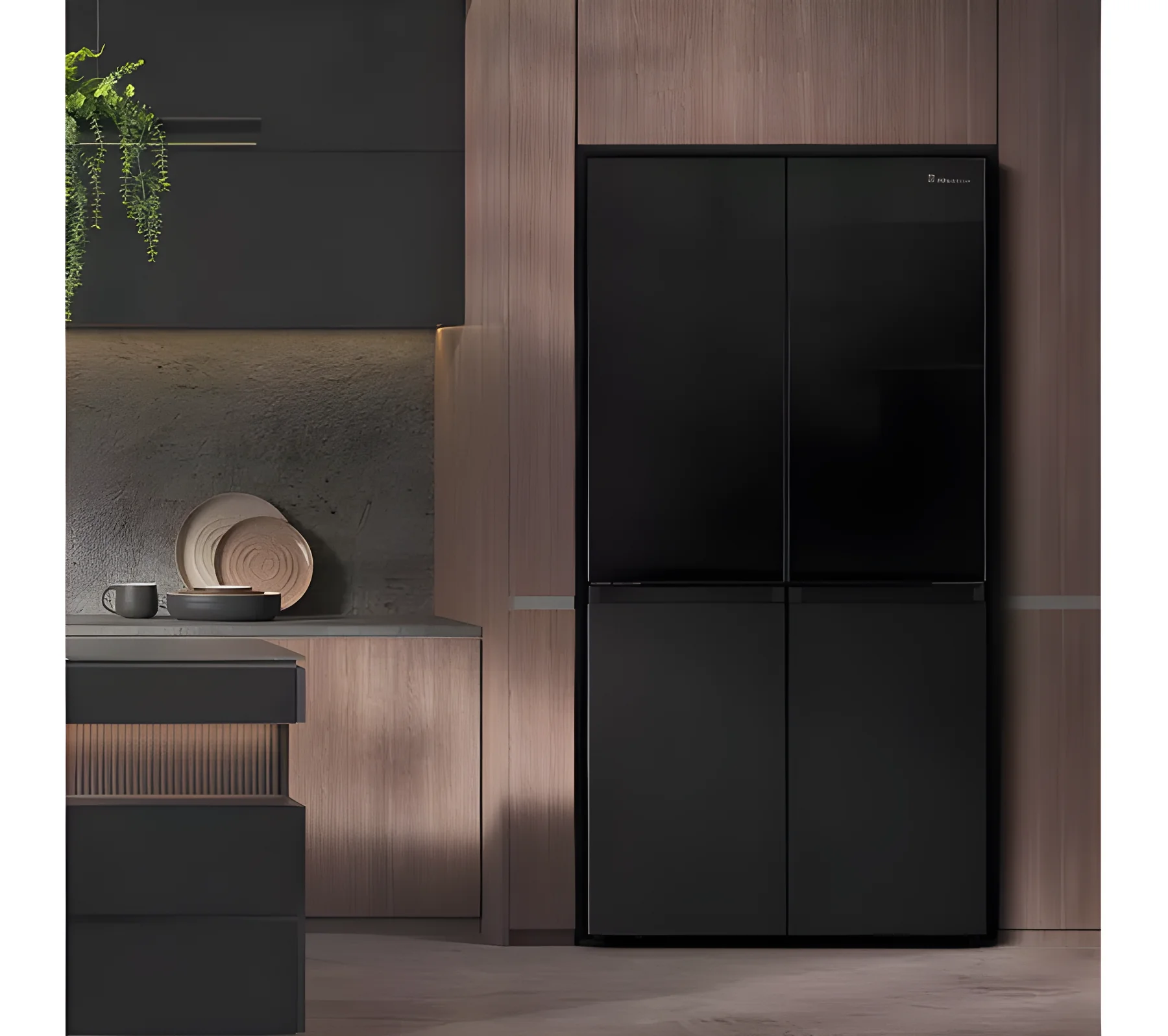 Hisense RQ5X560SFLEF - Black American Fridge Freezer - 608L Capacity - E Energy Rating - Image 2