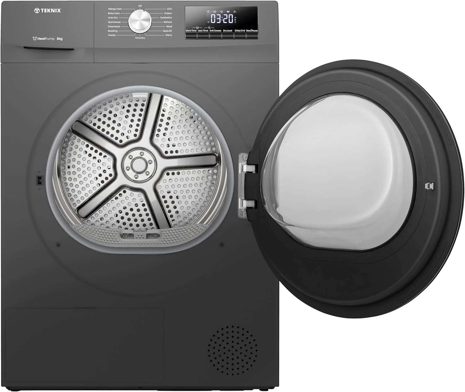 Teknix TKHP8HS - Titanium 8KG Heat Pump Tumble Dryer - E Energy - Image 11