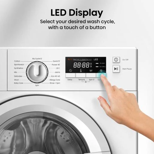 Hisense WF3M741BWI - White Integrated 7KG Washing Machine - 1400 RPM - A energy - Image 3