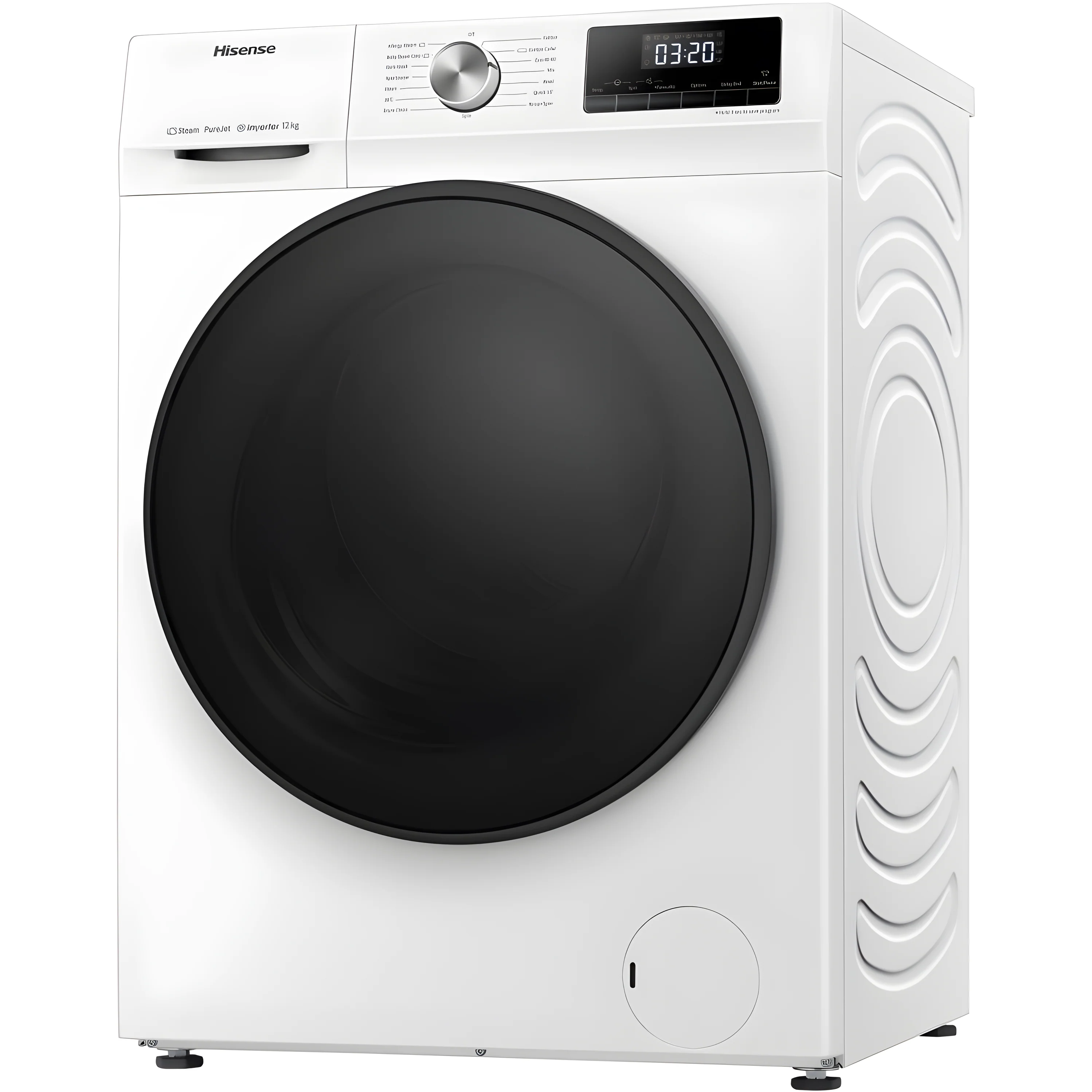 Hisense WFQA1214EVJM - White 12KG Washing Machine - 1400 RPM - A energy - Image 3