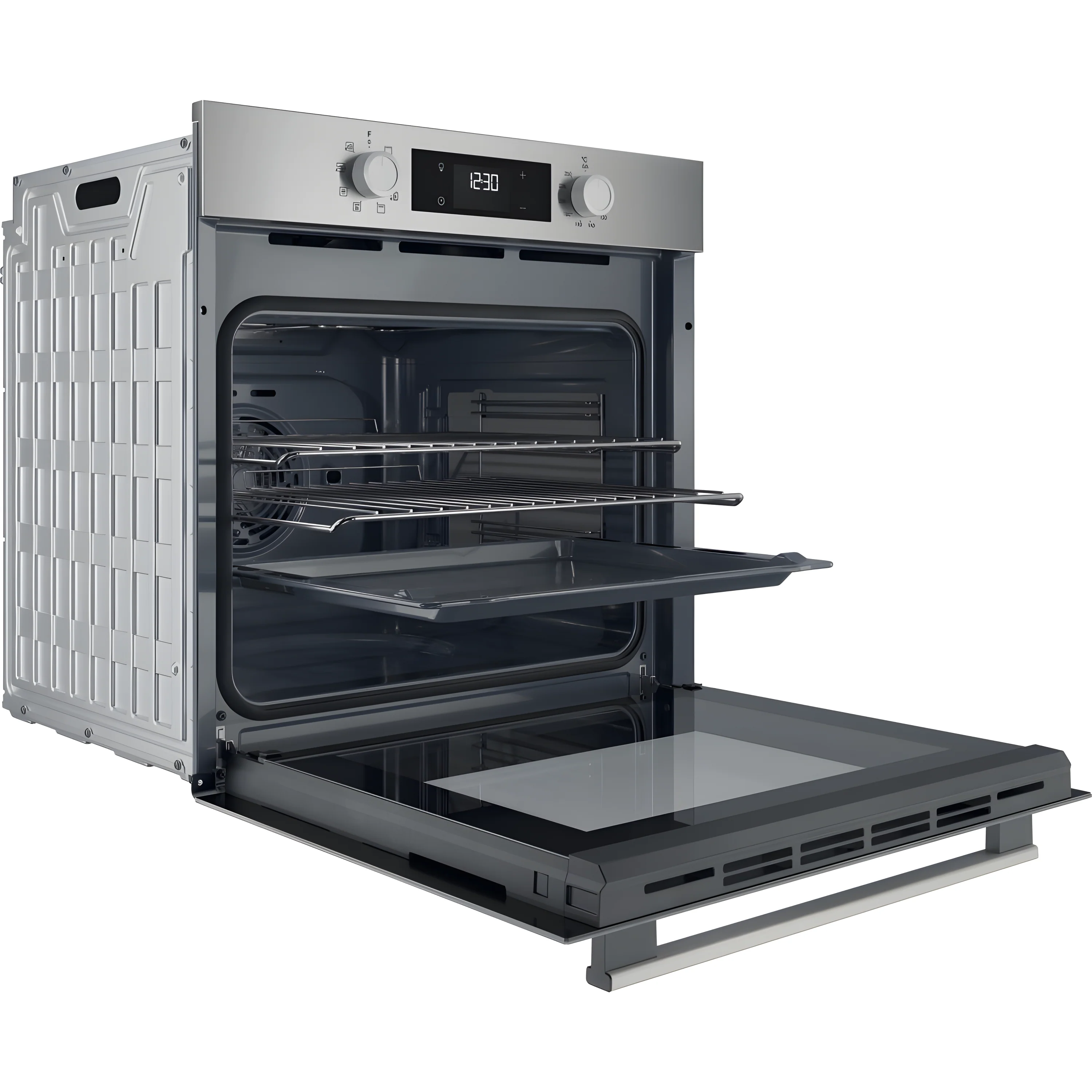 Hotpoint HOM 258H X UK Single Electric Fan Oven - Stainless Steel - A+ Rated - Image 3
