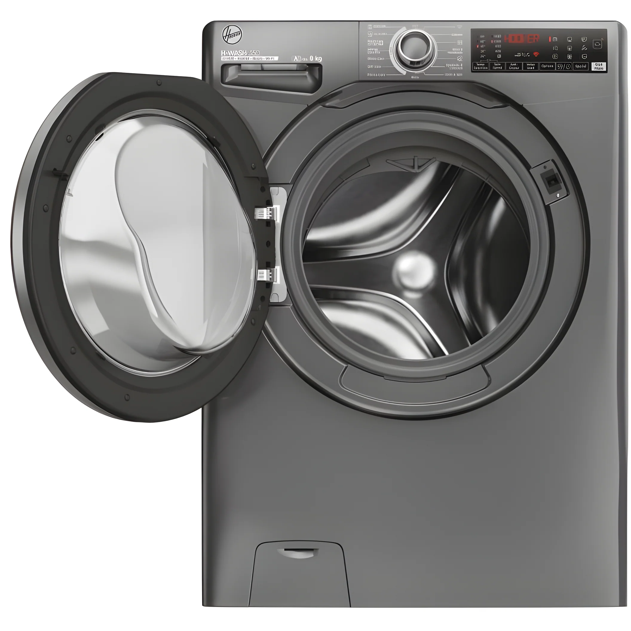 Hoover H3WPS486TMRR6-80 - Grey Freestanding 8KG Washing Machine - 1400 RPM - A energy - Image 2