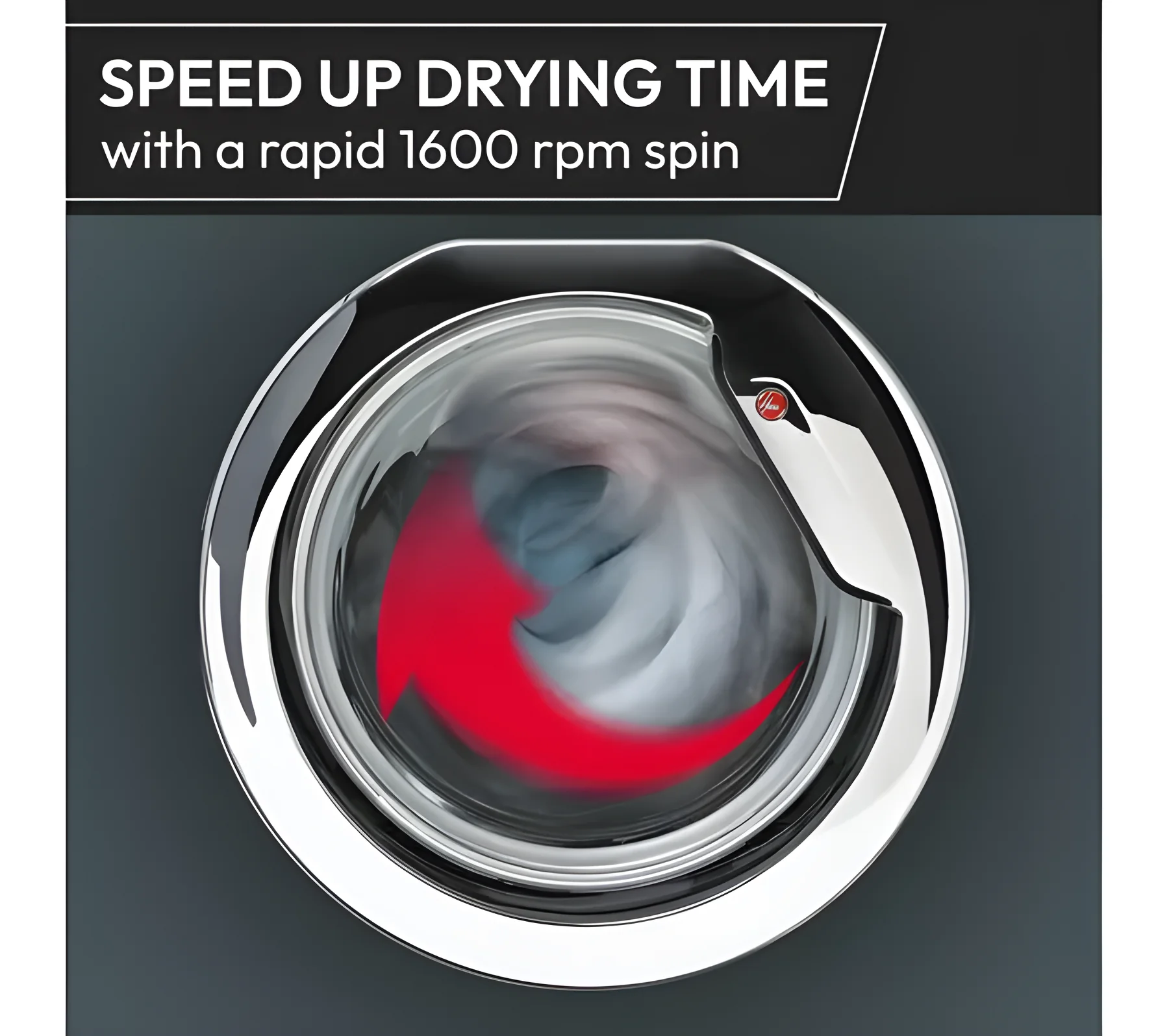 Hoover H3WPS696TAM6-80 - White 9KG Washing Machine - 1600 RPM - A energy - Image 5