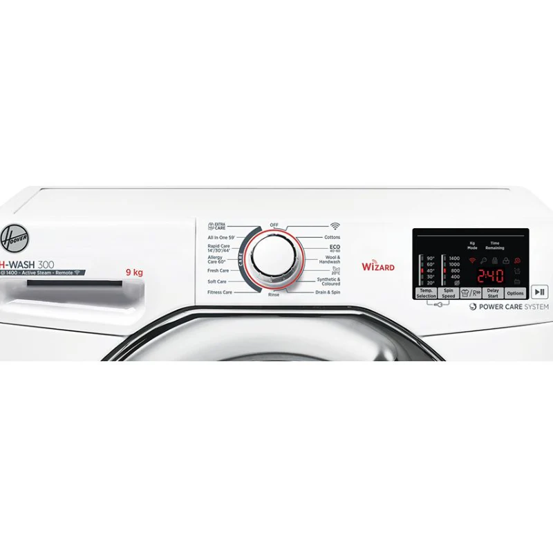 Hoover H3WS495DACE - White Freestanding 9KG Washing Machine - 1400 RPM - C energy - Image 3