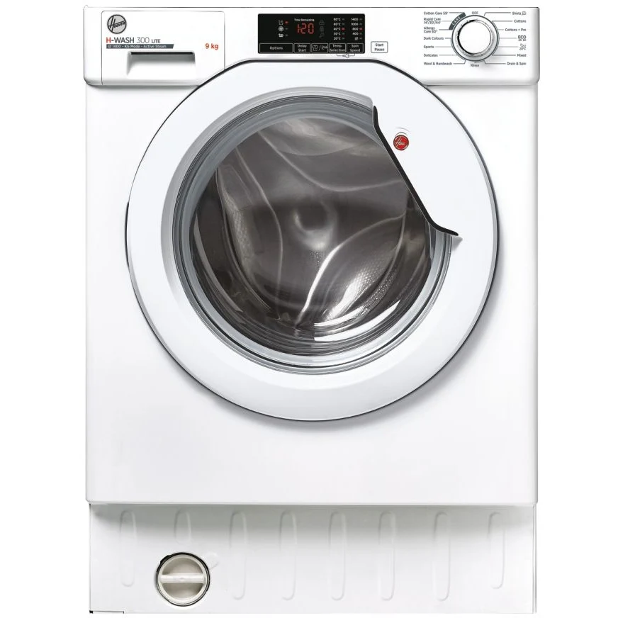 Hoover HBWS 49D1W4-80 - White Integrated Washing Machine - 9KG 1400RPM - B Energy