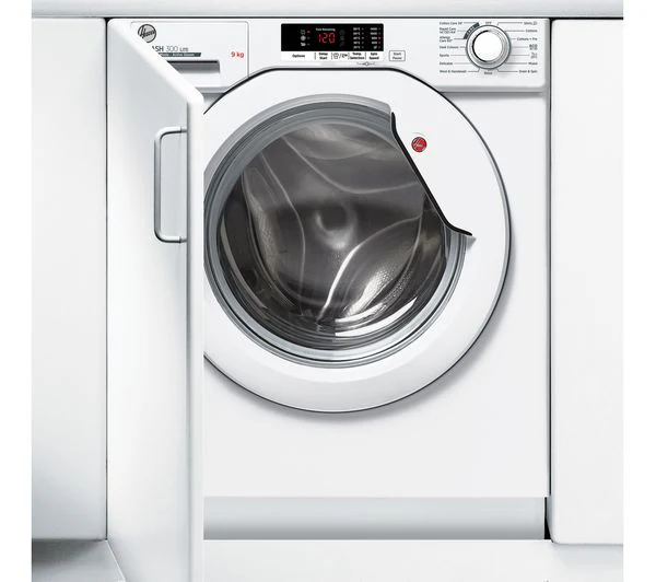 Hoover HBWS 49D2E - White 9KG Integrated Washing Machine - 1400 RPM - D energy - Image 2