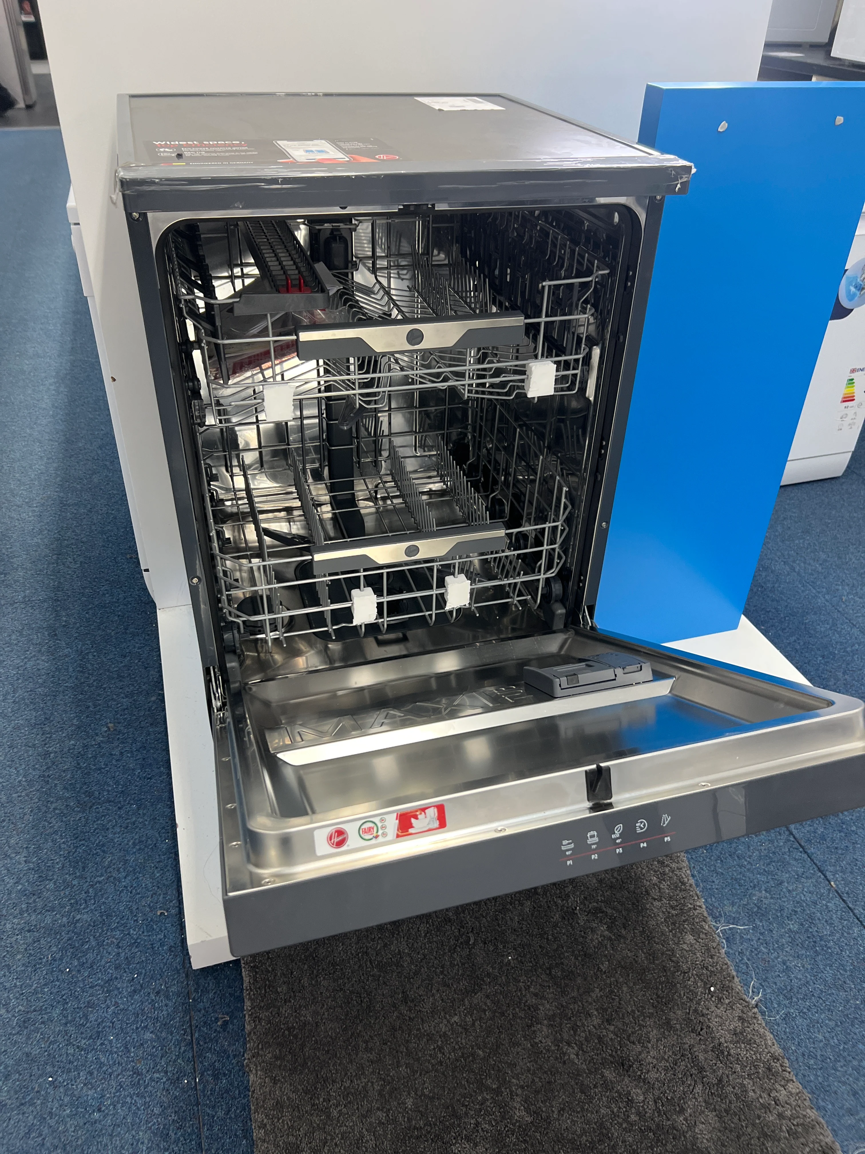 Hoover HF 4C7L0A-80 - Antracite 14 Place Dishwasher - Freestanding - Energy Class C - Unboxed - Image 2