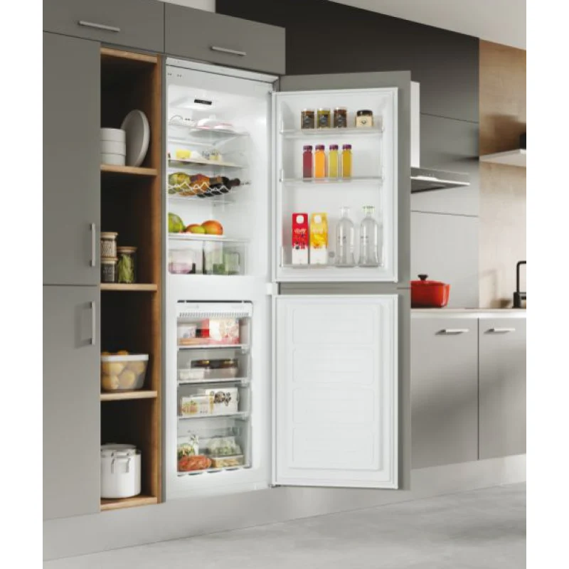 Hoover HOBES50N518FVK - White Integrated 50/50 Frost Free Fridge Freezer - F energy - Image 3