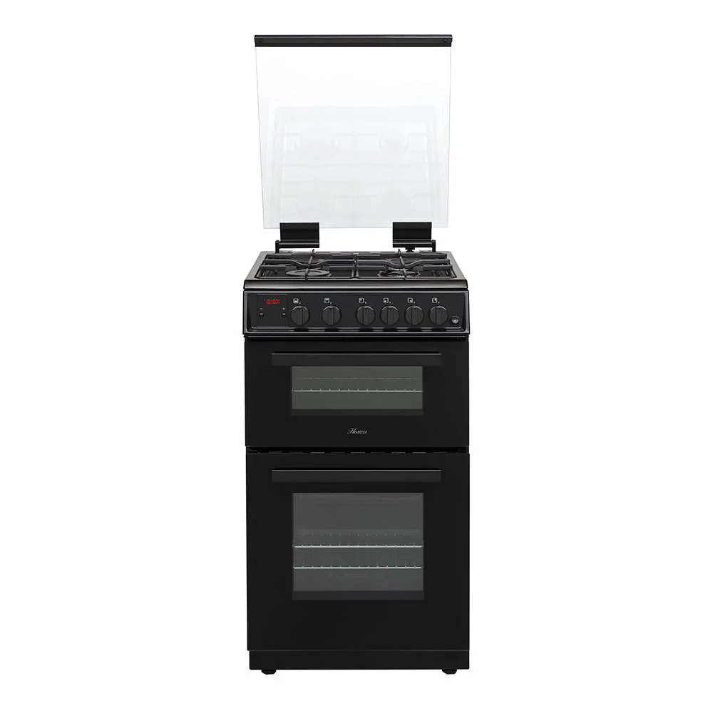 Hostess DOG50B - Black 4 Zone Gas Double Oven with grill- A+ energy