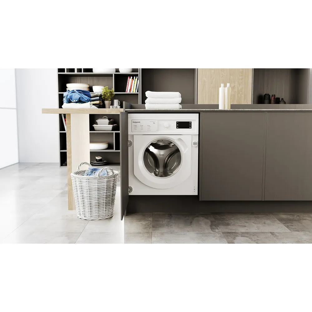 Hotpoint BI WMHG 81485 UK - Integrated 8KG Washing Machine - 1400 RPM - B energy - Image 6