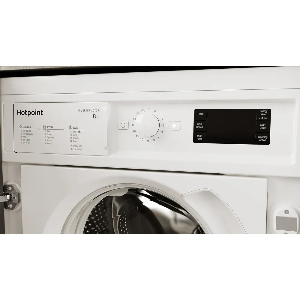 Hotpoint BI WMHG 81485 UK - Integrated 8KG Washing Machine - 1400 RPM - B energy - Image 8