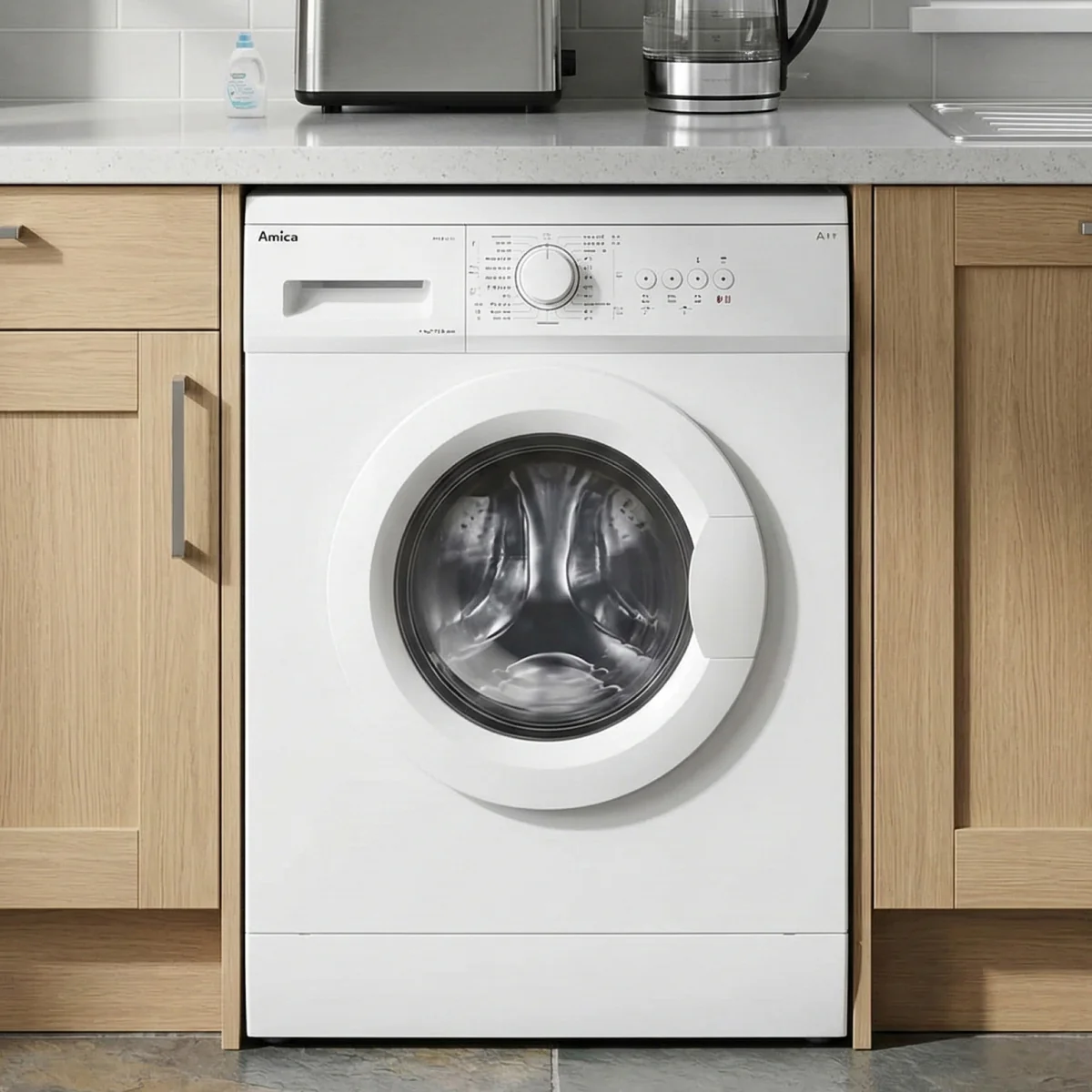 Amica WME610 - White Freestanding 6KG Washing Machine - 1000 RPM - E energy - Image 2