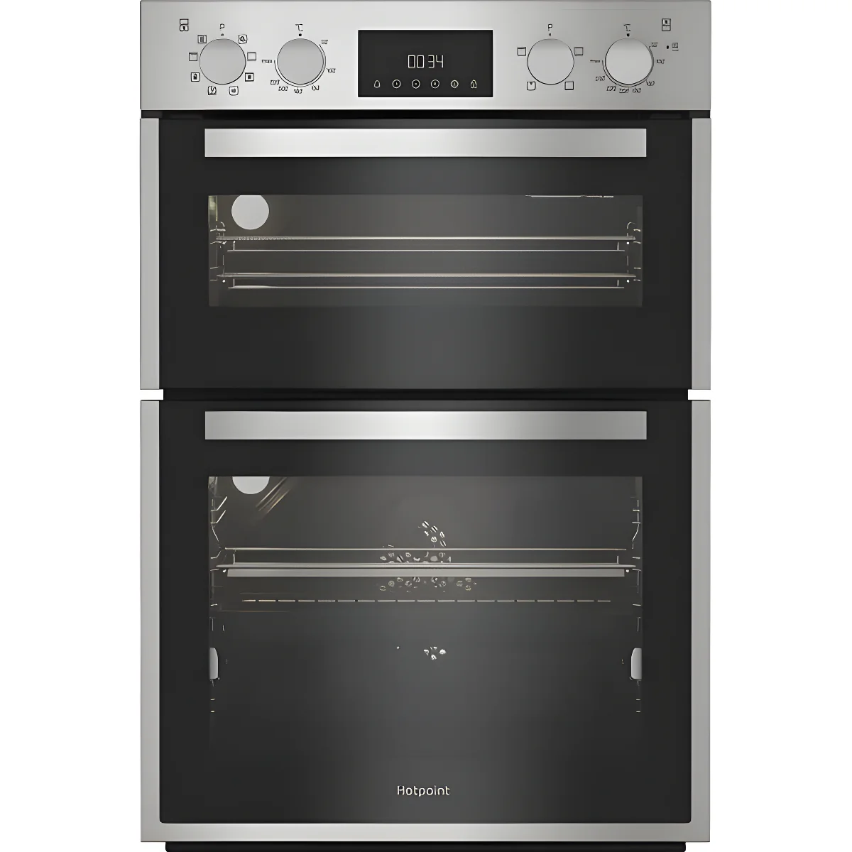 Hotpoint DIH 82D1 IX - Stainless Steel Built-In Double Oven - 71L + 38L - A Energy