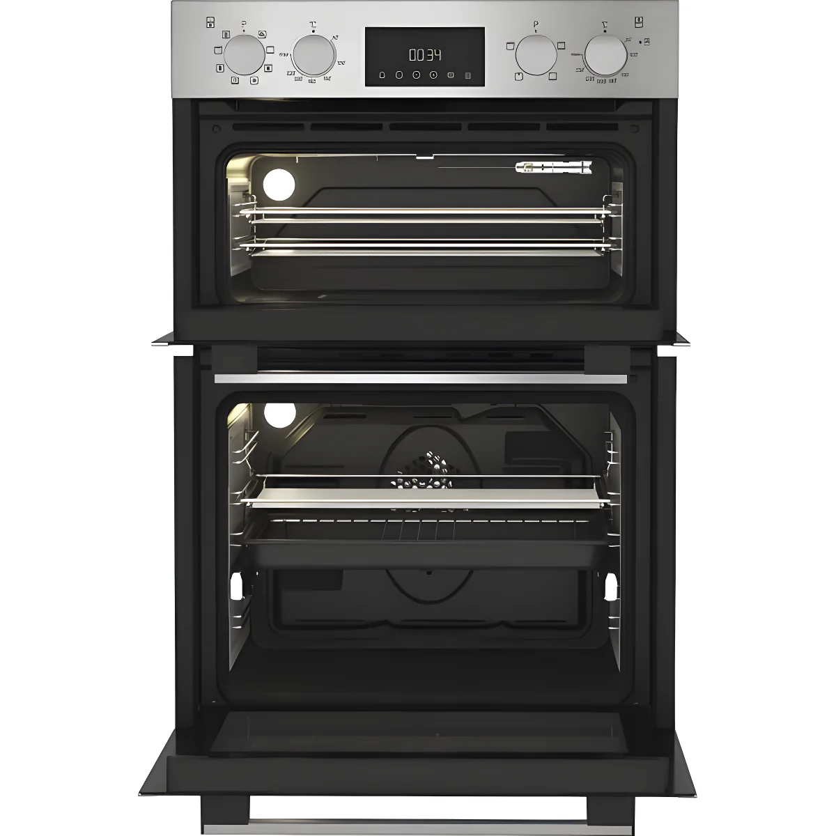 Hotpoint DIH 82D1 IX - Stainless Steel Built-In Double Oven - 71L + 38L - A Energy - Image 2