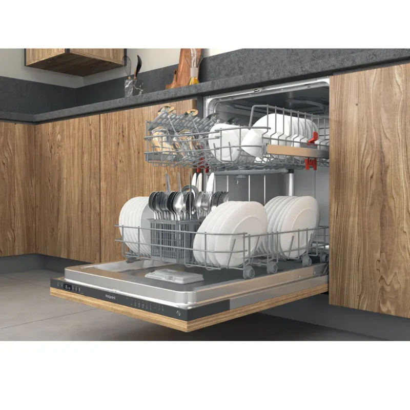 Hotpoint H2I HD526 B UK - Black Integrated Dishwasher - E energy - Image 3