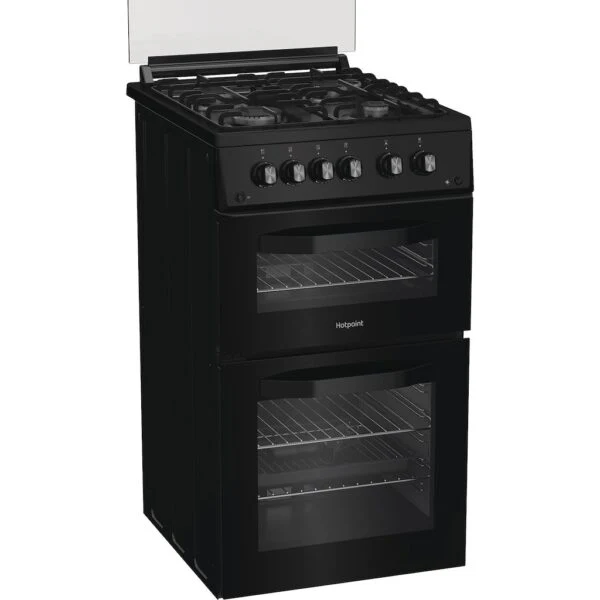 Hotpoint HDG5GCB - Black 50cm Gas Double Cooker - 59L - A+ Energy - Image 3