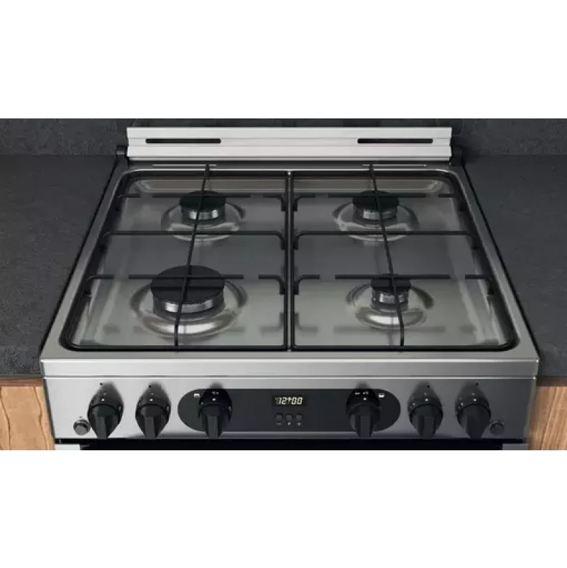 Hotpoint HDM67G0CCX/UK - Stainless steel 4 Zone Gas Cooker - Catalytic cleaning - A+ energy - Image 4