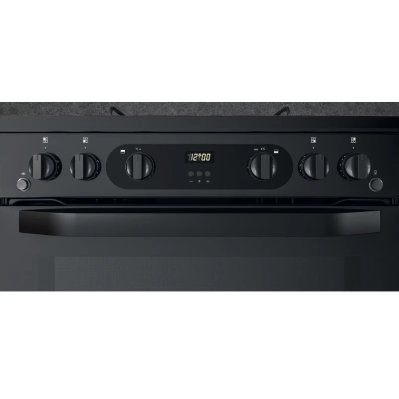 Hotpoint HDM67G0CMB/UK - Black 4 Zone Gas Cooker - Catalytic cleaning - A/A energy - Image 4