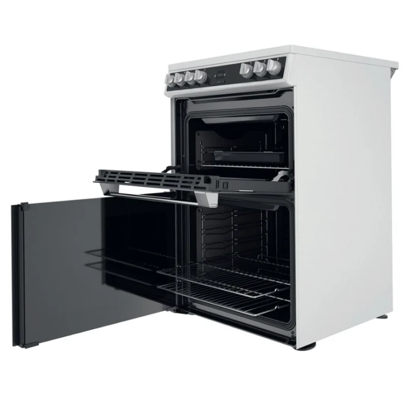 Hotpoint HDT67V9H2CW/UK - White 4 Zone Electric Cooker - Catalytic cleaning - A/A energy - Image 3