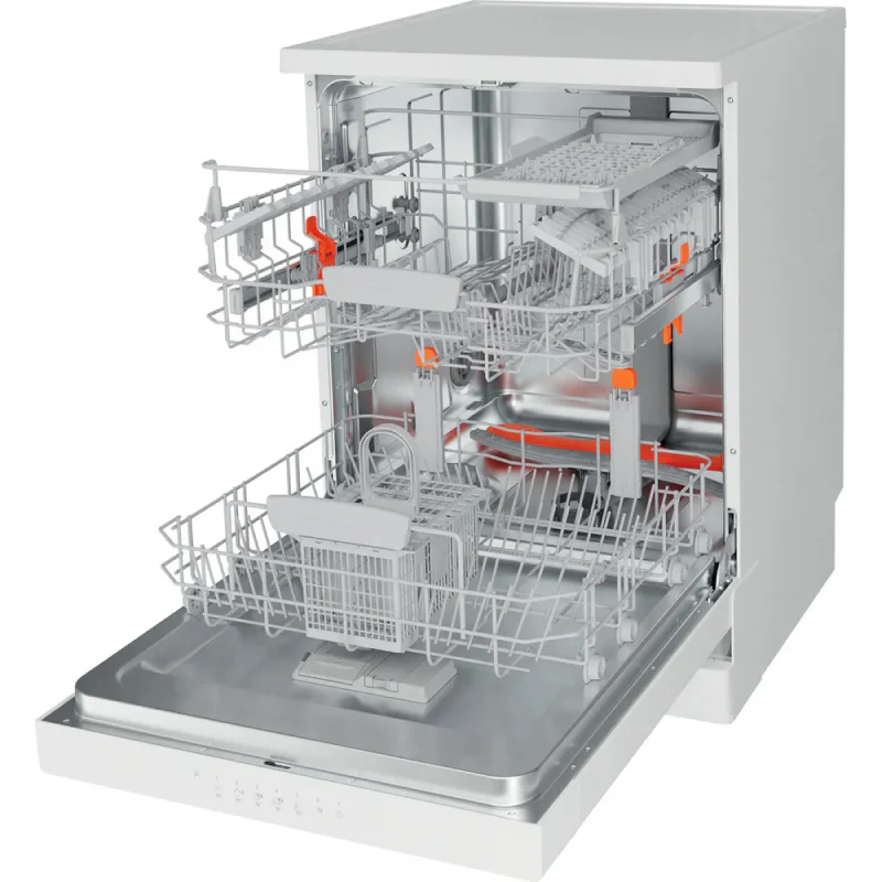 Hotpoint HFC 3C26 W C UK - White Freestanding Dishwasher - D energy - Image 2