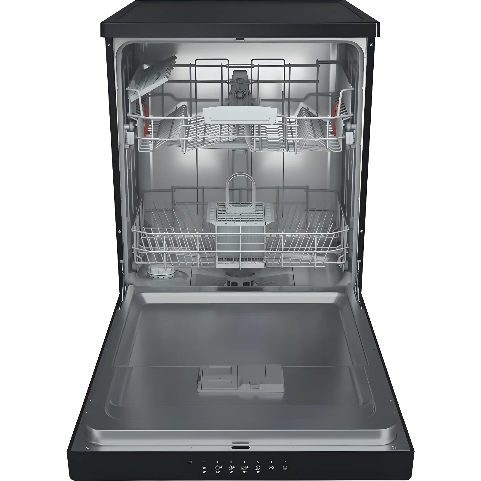 Hotpoint HP2FFC14BN6BUK - Black Freestanding Dishwasher - 14 Place Settings - C Energy - Image 3