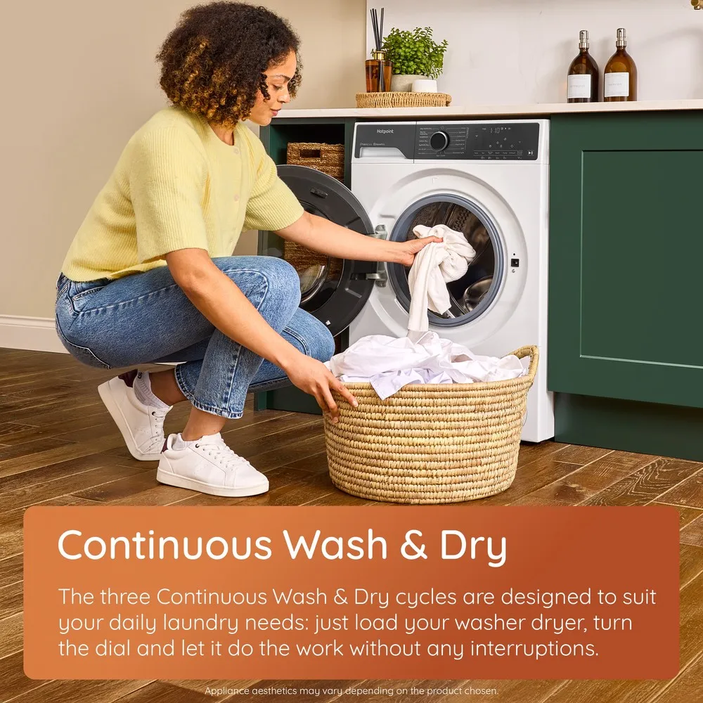 Hotpoint HPD 9693 CARE UK - White 9KG/6KG Washer Dryer - 1400RPM - A/C Energy - Image 13