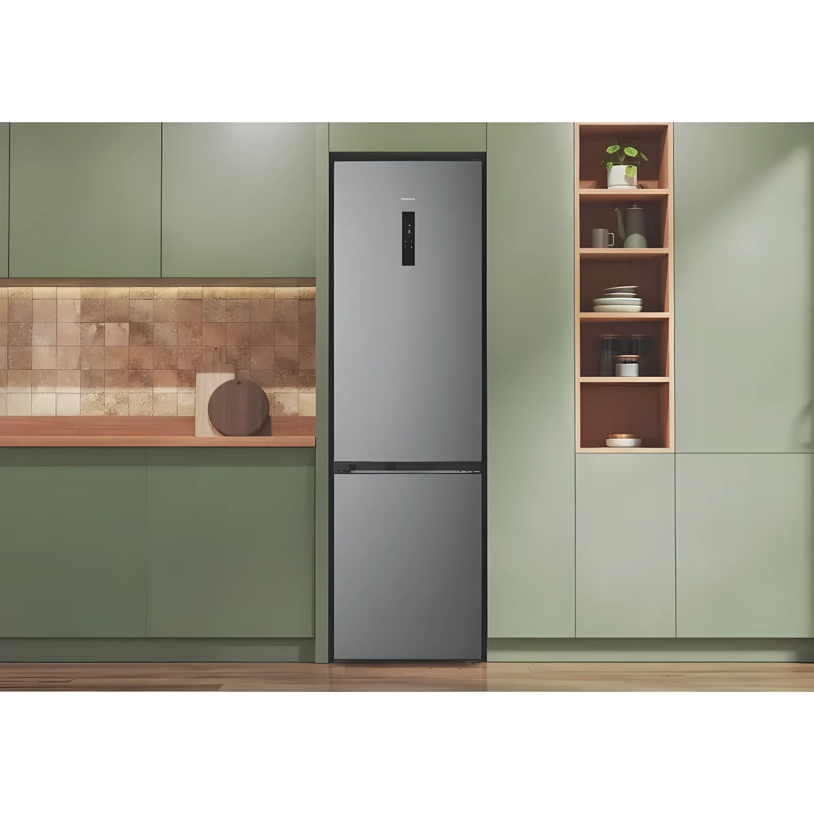 Hotpoint HPK 26411 XP4UK - Brushed Steel 70/30 Fridge Freezer - Dual No Frost - E Energy - Image 4